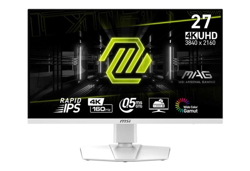 MSI MAG 274URFWde skærm - LED baglys - 27" - AMD FreeSync Premium - Fast IPS - 0,5ms,1ms - 4K UHD 3840x2160 ved 160Hz