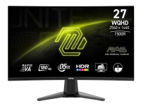 MSI MAG 27CQ6F - LCD-skærm - gaming - kurvet - 27 - 2560 x 1440 WQHD @ 180 Hz - Rapid VA - 300 cd/m² - 5000:1 - 0.5 ms - 2xHDMI, DisplayPort - hovedtelefon