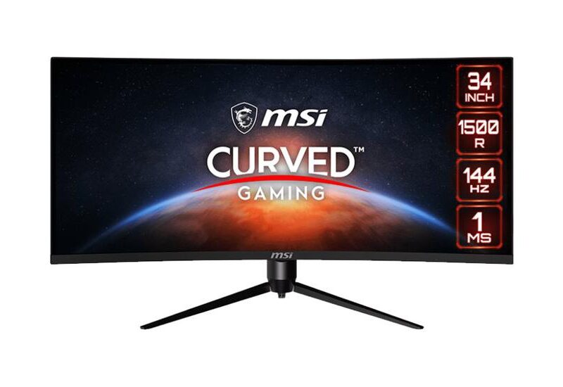 MSI Optix MAG342CQR skærm - LED baglys - 34" - VESA Adaptive-Sync - VA - 4ms,1ms - UWQHD 3440x1440