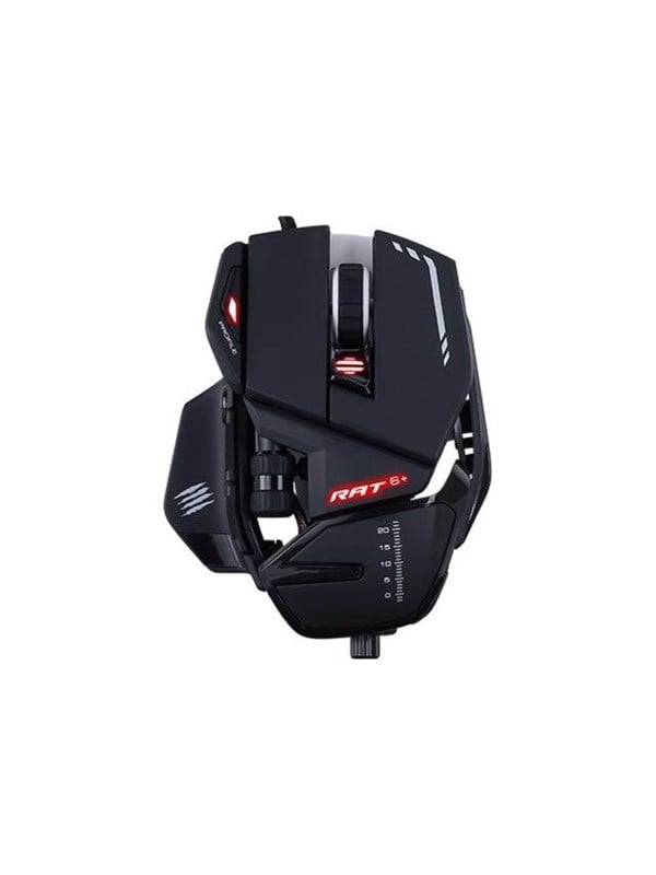 Mad Catz R.A.T. 6+ optisk spilmus sort - Gaming Mus - Optisk - 11 knapper - Sort