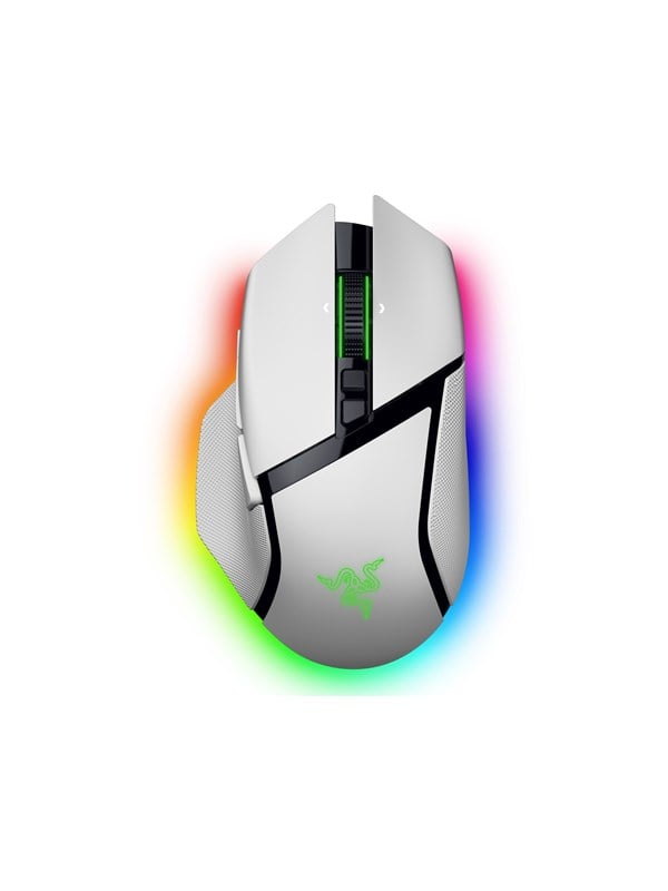 Razer Basilisk V3 Pro 35K - Gaming Mus - Optisk - 11 knapper - Hvid med RGB-LED lys