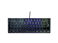 Surefire Kingpin X1 - Gamingtastatur - Bagbelyst (RGB) - Kablet (USB) - Nordisk layout - 60% - Sort