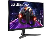 LG UltraGear 24GN60R-B - LED-skærm - gaming - 24 (23.8 til at se) - 1920 x 1080 Full HD (1080p) @ 144 Hz - IPS - 300 cd/m² - 1000:1 - HDR10 - 1 ms - 2xHDMI, DisplayPort - mat sort, højglansmetallisk rød deko