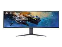 LG UltraGear 45GR65DC-B - LED-skærm - gaming - kurvet - 45 (44.5 til at se) - 5120 x 1440 Dual Quad HD @ 200 Hz - DisplayHDR 600 - 1 ms