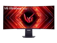 LG UltraGear 45GS95QE-B - OLED-monitor - gaming - kurvet - 45 (44.5 til at se) - 3440 x 1440 UWQHD @ 240 Hz - 275 cd/m² - 1500000:1 - DisplayHDR 400 True Black - 0.03 ms - 2xHDMI, DisplayPort