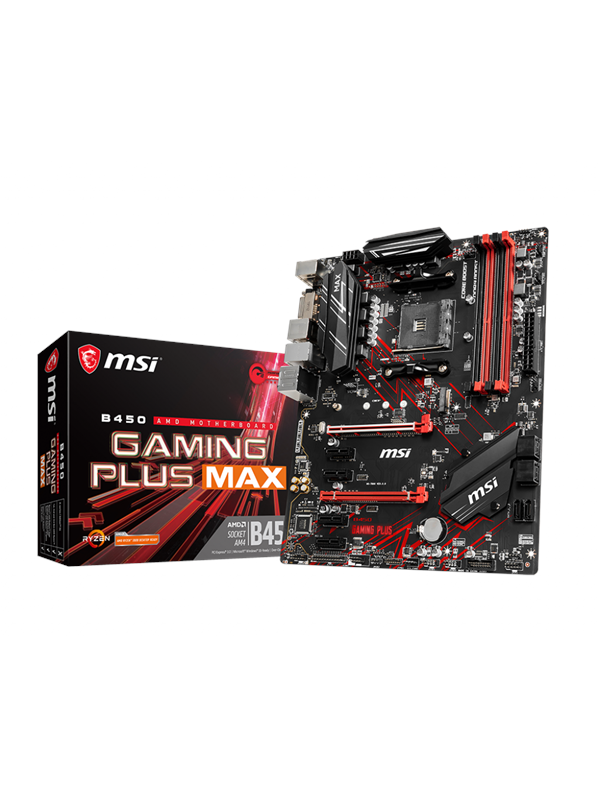 MSI B450 GAMING PLUS MAX Bundkort - AMD B450 - AMD AM4 socket - DDR4 RAM - ATX