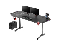 Žaidimų stalas Ultradesk Frag XXL Gaming Desk, Juodas