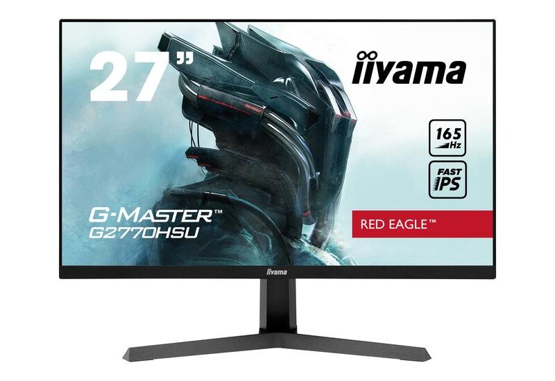 iiyama G-MASTER Red Eagle G2770HSU-B1 skærm - LED baglys - 27" - AMD FreeSync Premium - Fast IPS - 0.8ms - Full HD 1920x1080