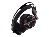1more H1005 Gaming headset 3,5 mm jack, USB med kabel, stereo Over-ear Sort