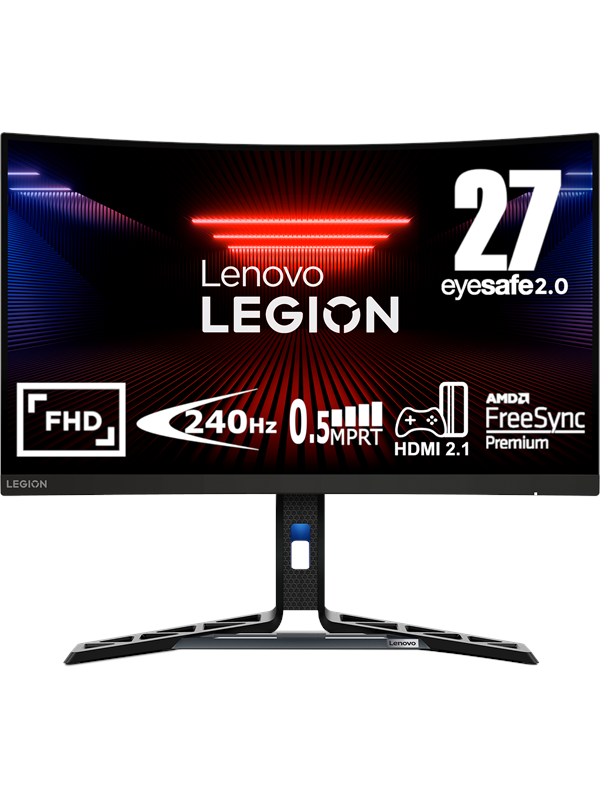 27" Lenovo Legion R27FC-30 - 1920x1080 (FHD) - 240Hz - VA - Curved - 2x3W Speakers