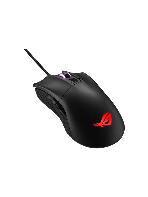 ASUS ROG Gladius II Core - Gaming Mus - Optisk - 6 knapper - Sort