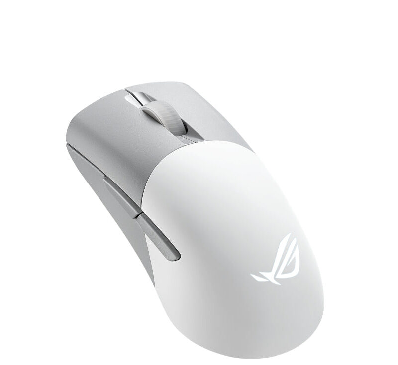 ASUS ROG KERIS Wireless AimPoint Moonlight White Gaming Mouse