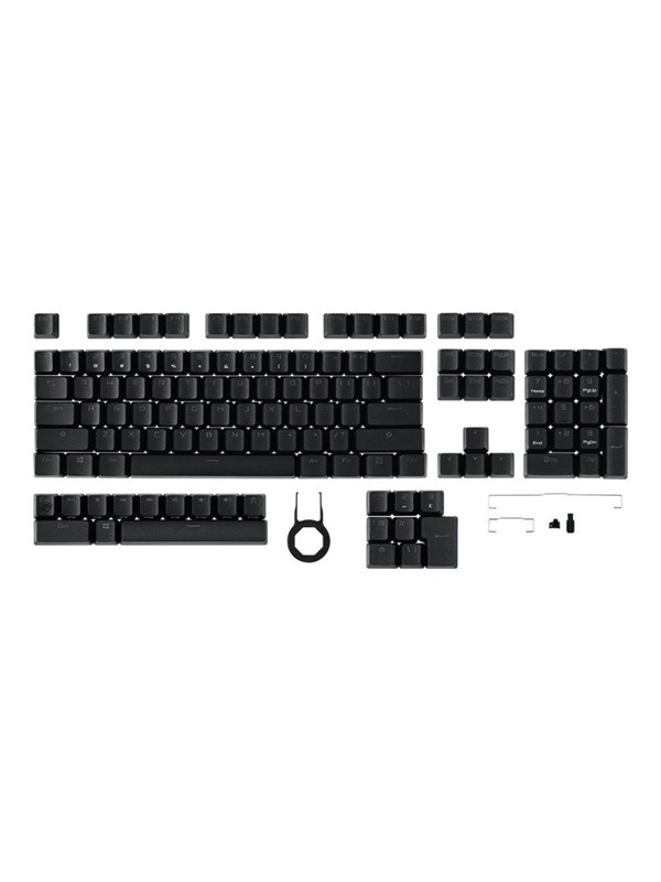 ASUS ROG PBT Keycap Set - Keycaps - Amerikansk engelsk - Sort