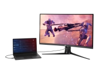 ASUS ROG Strix XG32VC - LED-skærm - gaming - kurvet - 31.5 - 2560 x 1440 WQHD - VA - 400 cd/m² - 3000:1 - DisplayHDR 400 - 1 ms - HDMI, DisplayPort, USB-C