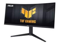 ASUS TUF Gaming VG34VQEL1A - LED-skærm - gaming - kurvet - 34 - 3440 x 1440 UWQHD @ 100 Hz - VA - 300 cd/m² - 3000:1 - HDR10 - 1 ms - 2xHDMI, DisplayPort - højtalere - sort