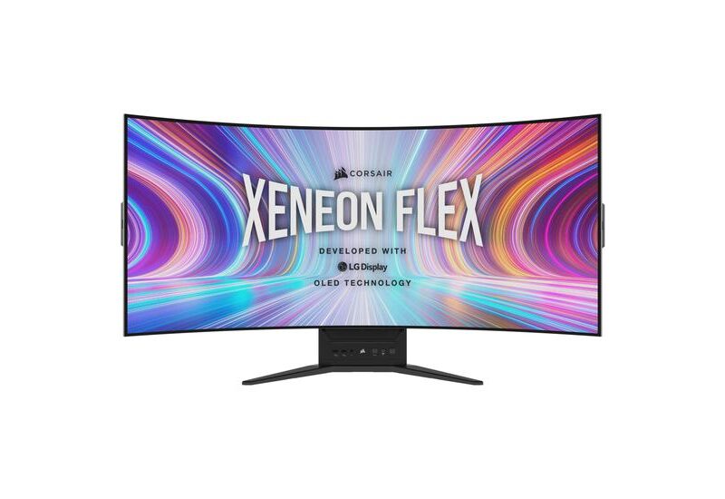 CORSAIR XENEON Flex 45WQHD240 skærm - 45" - NVIDIA G-SYNC Compatible, AMD FreeSync Premium - 0,03ms - WQHD 3440x1400 ved 240Hz