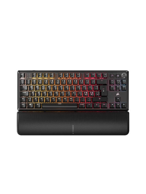 Corsair K70 Core TKL Wireless - Gaming Tastatur - Nordisk - Sort