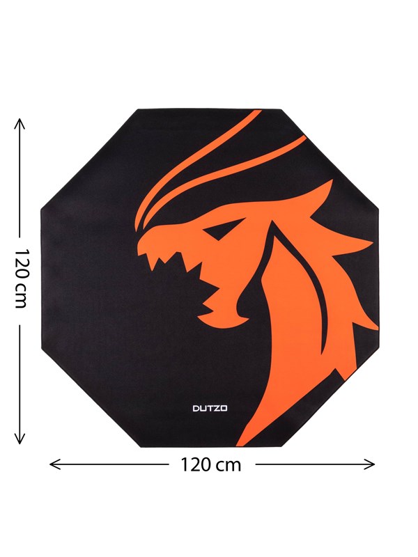 DUTZO Pyro Gaming Floor mat - Sort / Orange