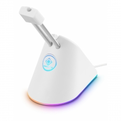 Deltaco-g White Line Rgb Mouse Bungee, White - Tilbehør til computer