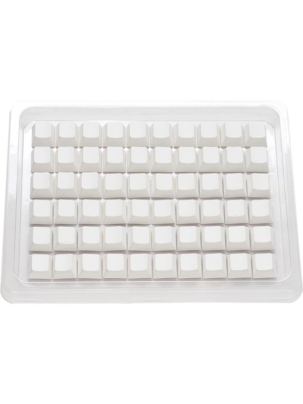 Ducky Blank - 132 Keycap Set - Cherry Profile - PB - Hvid