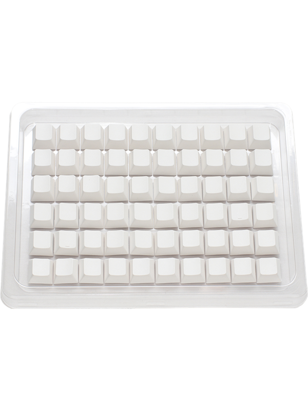 Ducky Blank - 132 Keycap Set - MDA Profile - PBT - Hvid