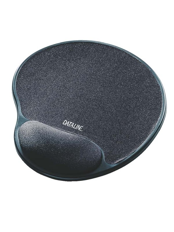 Esselte Musemåtte Dataline med håndledsstøtte i gelé Sort