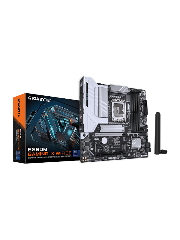 GIGABYTE B860M GAMING X WIFI6E Bundkort - Intel B860 - Intel LGA1851 socket - DDR5 RAM - Micro-ATX