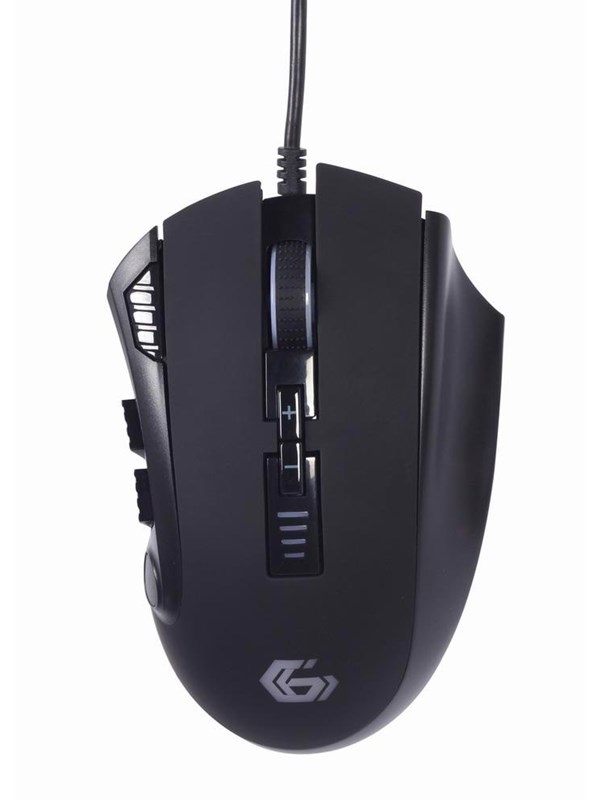 Gembird Ragnar RX500 - Gaming Mus - Optisk - 10 knapper - Sort med RGB lys