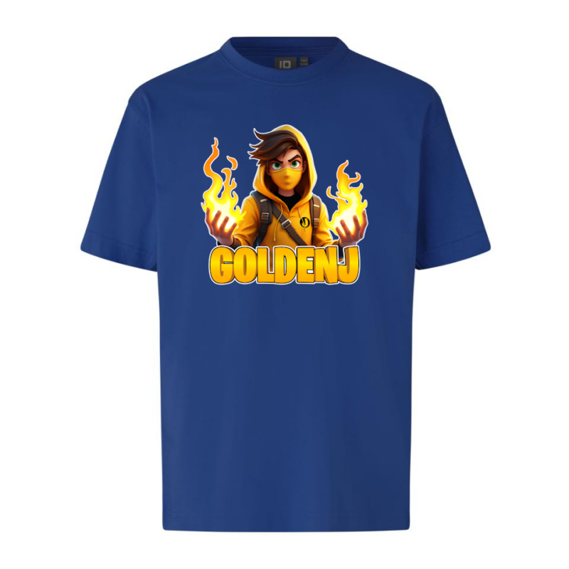 GoldenJ Flamme Tee - Blå | 4-6