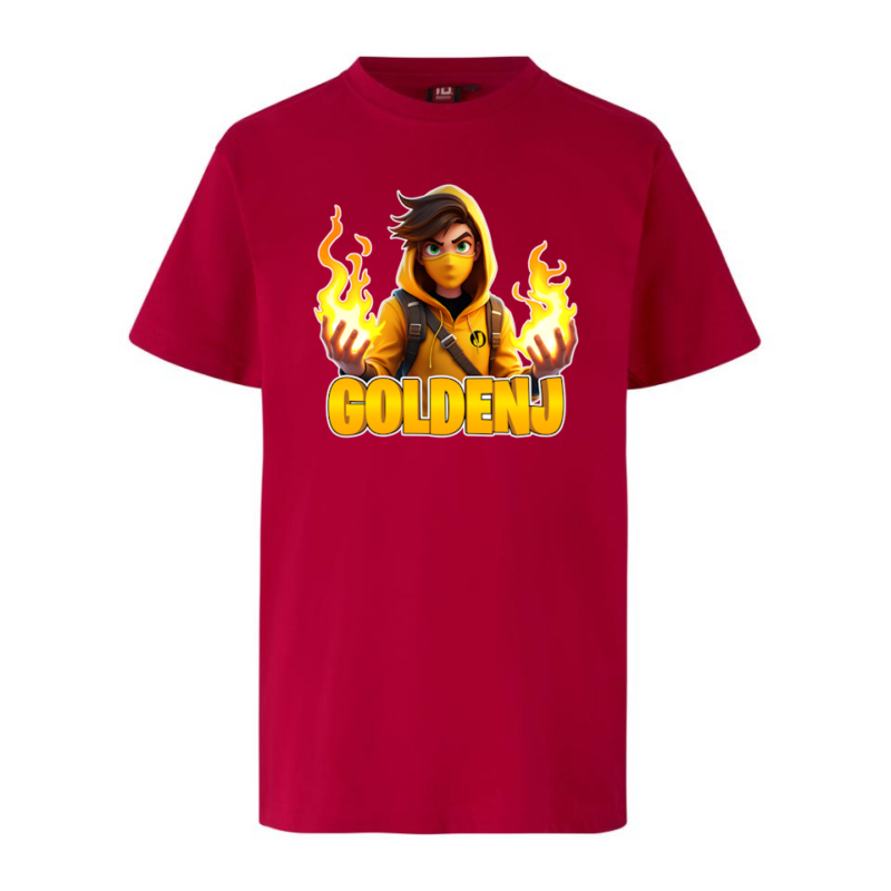GoldenJ Flamme Tee - Rød | 4-6