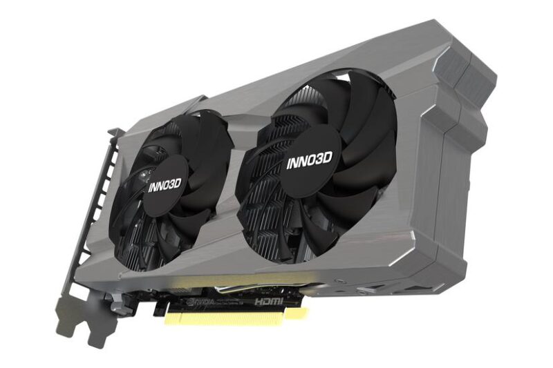 Inno3D GeForce RTX 3050 TWIN X2 Grafikkort - 6GB GDDR6 - NVIDIA RTX 3050 - PCI Express 4.0