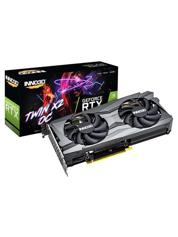 Inno3D GeForce RTX 3060 Twin X2 LHR - 12GB GDDR6 RAM - Grafikkort