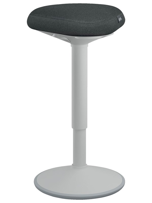 Leitz Ergo Active ståstol med komfortsæde, lys grå Standing desk stool - 100% genanvendt stof - Op til 110 kg