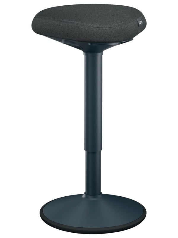 Leitz Ergo Active ståstol med komfortsæde, mørk grå Standing desk stool - 100% genanvendt stof - Op til 110 kg