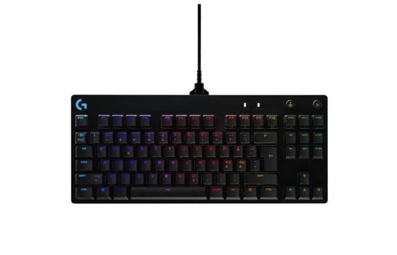 Logitech G PRO Mechanical Gaming Keyboard - BLACK - USB - NORDIC