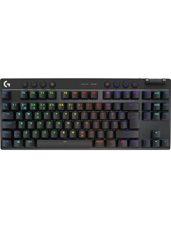 Logitech G PRO X TKL - Logitech GX Red (Linear) - Linear - Gaming Tastatur - Uden Numpad - Nordisk - Sort