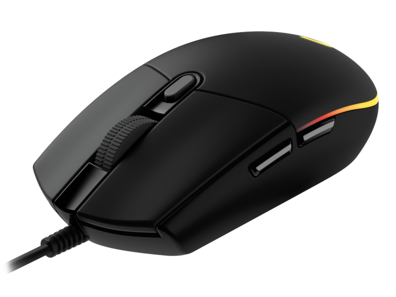 Logitech - G203 LIGHTSYNC Gaming mus sort