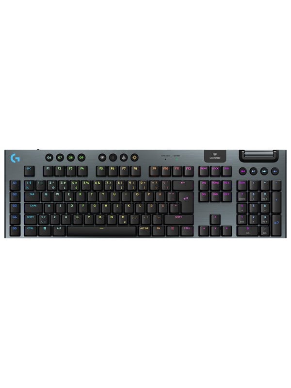 Logitech G915 X LIGHTSPEED - Clicky - 100% - Gaming Tastatur - Nordisk - Sort
