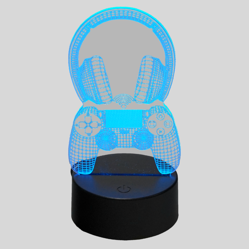 MECHARITE 3D LED Lampe - Controller & Headset