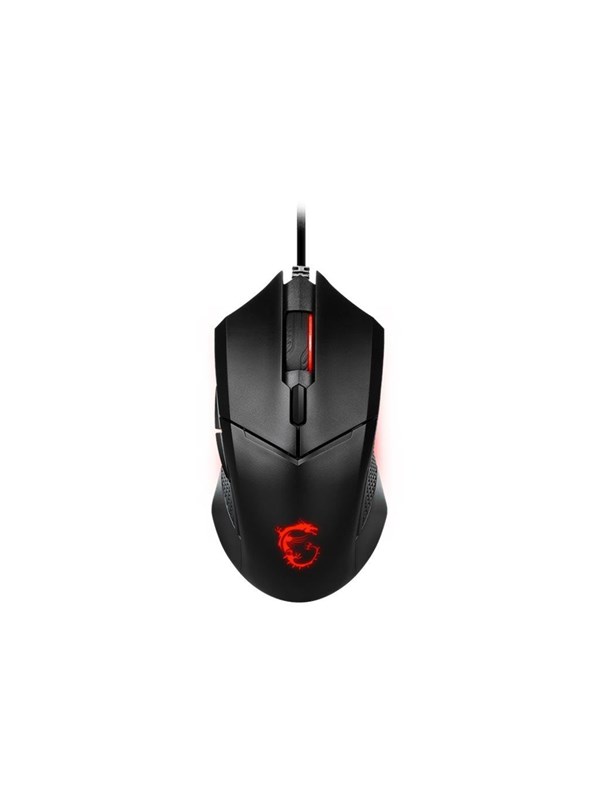 MSI Maus Clutch GM08 Gaming Maus Black USB - Mus - Optisk - 6 knapper - Sort