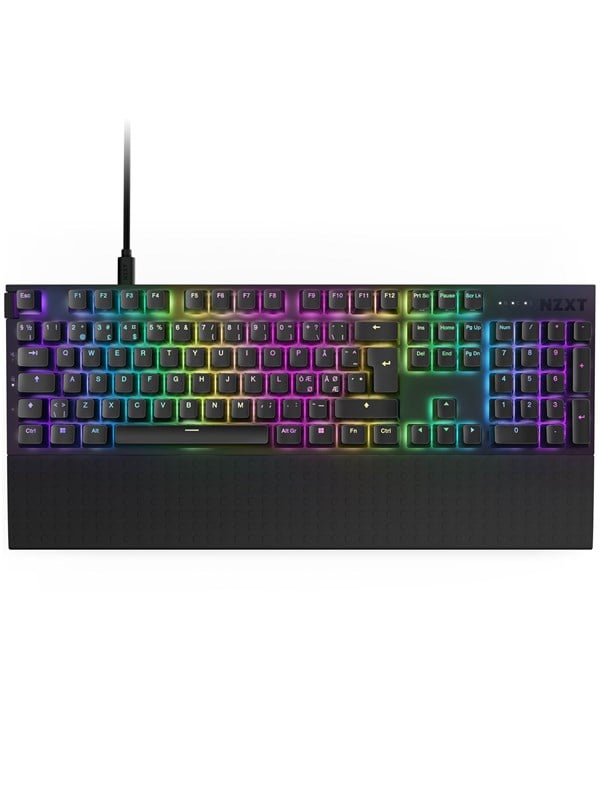 NZXT Function 2 Full Size - Optical Switch - Gaming Tastatur - Nordisk - Sort