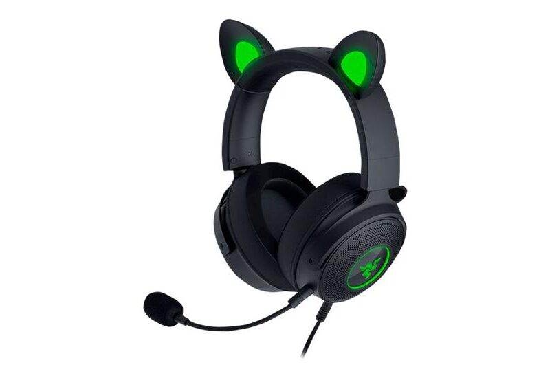 Razer Kraken V2 Pro - kitty edition - gamer headset - sort