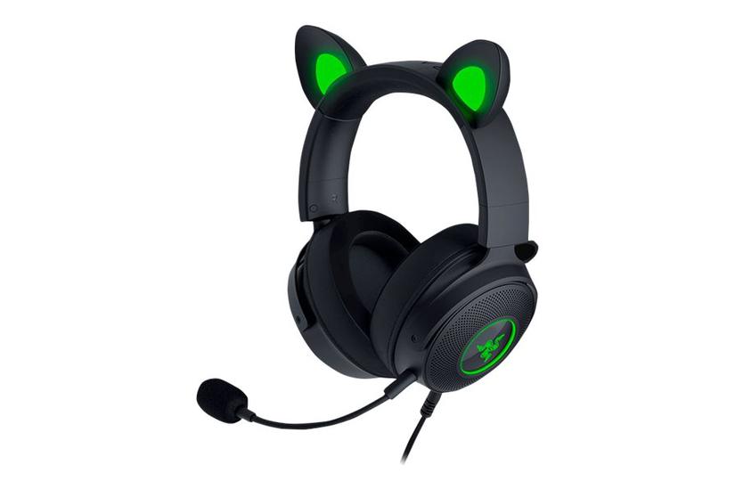 Razer Kraken V2 Pro - kitty edition - gamer headset - sort