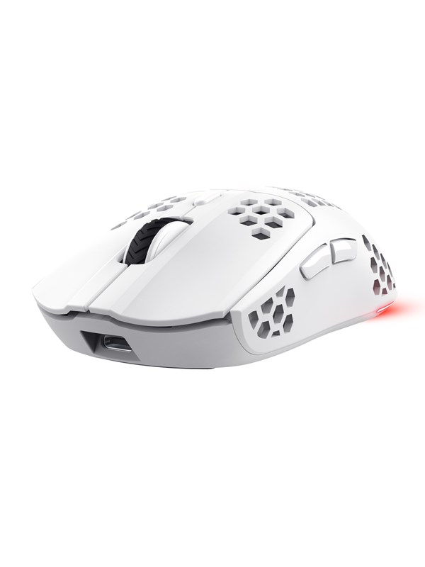 Trust GXT 929 Helox - Gaming Mus - Optisk - 6 knapper - Hvid