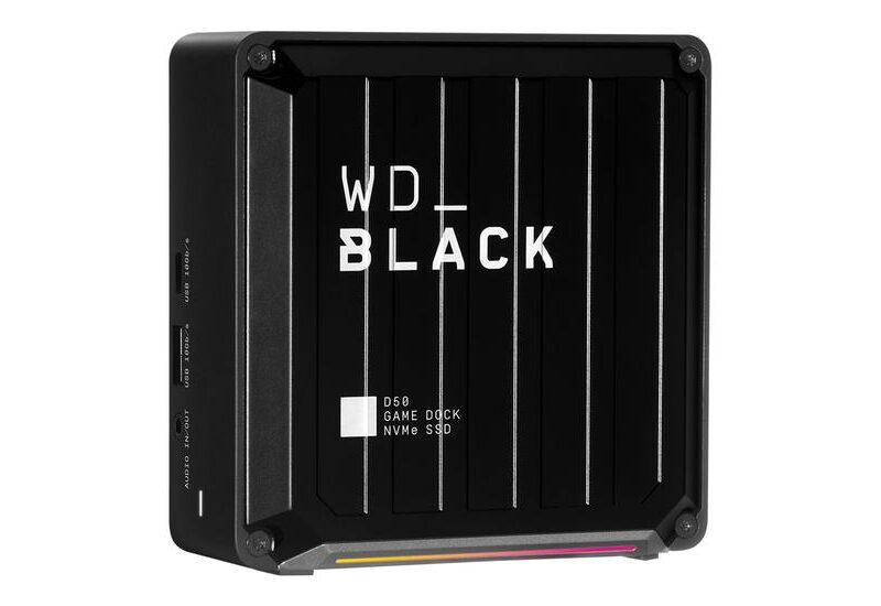 WD_BLACK D50 Game Dock WDBA3U0010BBK - dockingstation - Thunderbolt 3 - DP, Thunderbolt - 1GbE - HDD 1 TB
