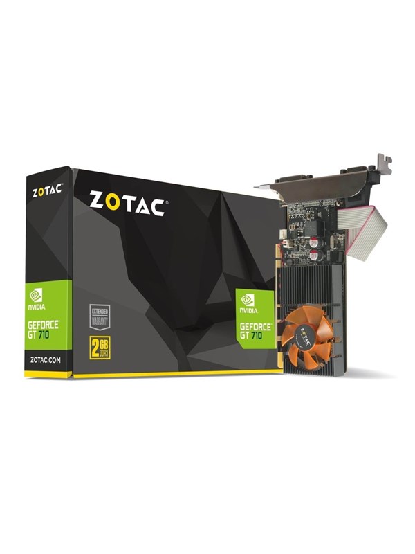 ZOTAC GeForce GT 710 Low Profile - 2GB GDDR3 RAM - Grafikkort