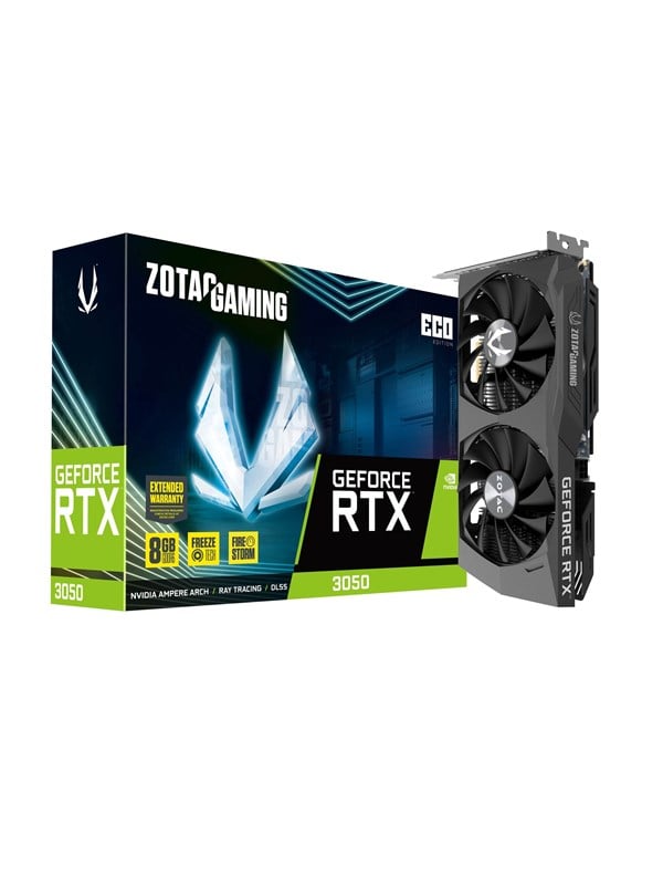 ZOTAC GeForce RTX 3050 ECO - 8GB GDDR6 RAM - Grafikkort