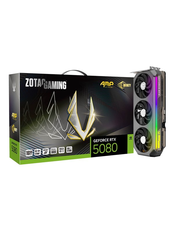 ZOTAC GeForce RTX 5080 AMP Extreme Infinity - 16GB GDDR7 RAM - Grafikkort