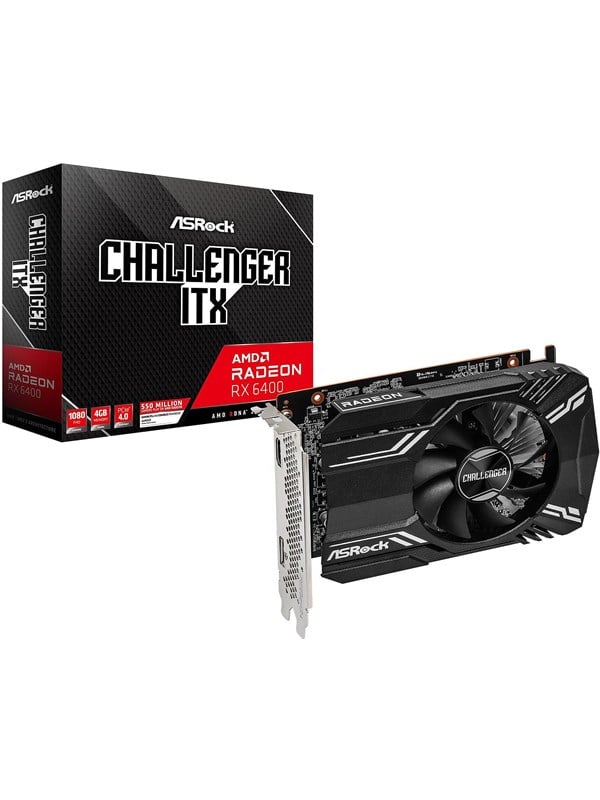 ASRock Radeon RX 6400 Challenger ITX - 4GB GDDR6 RAM - Grafikkort