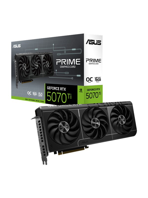 ASUS GeForce RTX 5070 Ti Prime OC - 16GB GDDR7 RAM - Grafikkort